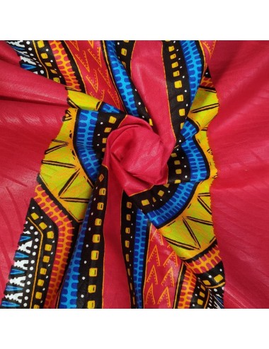 Tela elástica de poliéster color rojo para vestido de Alise – por metro